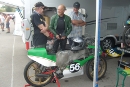 Our member, Henry R, nracing with something much smaller than a Vincent